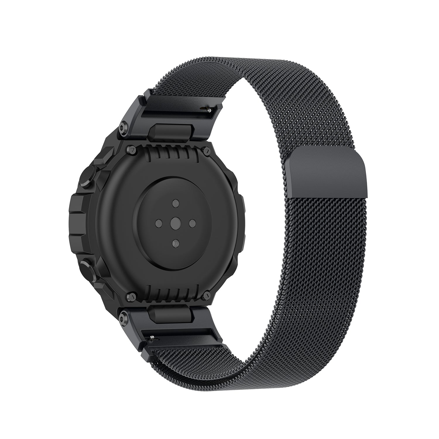 Milanese rustfrit stål erstatningsrem Smart Watch Band til Huami Amazfit T-Rex Pro Amazfit T-Rex Milanese rustfrit stål erstatningsrem Smart Watch Band til Huami Amazfit T-Rex Pro Amazfit T-Rex